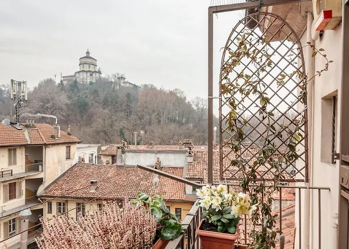 Panoramic Overlooking The Po River